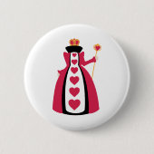 Heart Queen Ronde Button 5,7 Cm (Voorkant)