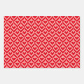 Heart Quilt Pattern Wrapping Papieren Vellen (Voorkant)