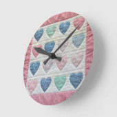 Heart quilt ronde klok (Hoek)
