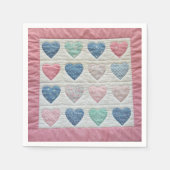 Heart quilt servet (Voorkant)
