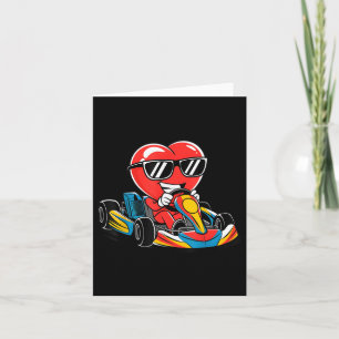 Heart Racing Go-kart Heart Valentijnsdag Boys Gir Kaart