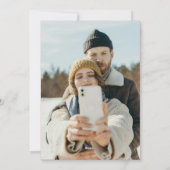 Heart Rain Delight Paar Valentijnsdag Foto Feestdagenkaart (Achterkant)