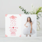 Heart Rain Delight Verjaardagsfoto Kaart (Staand voorkant)