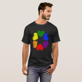 Heart Rainbow Flag LGBT Gay Pride Month Support LG T-shirt (Voorkant volledig)
