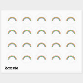 Heart Rainbow Ronde Sticker (Vel)