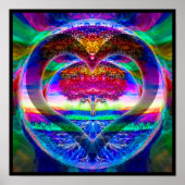 Heart Rainbow Tree of Life Poster (Voorkant)