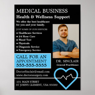 Heart Rate Monitor, General Practitioner, verpleeg Poster