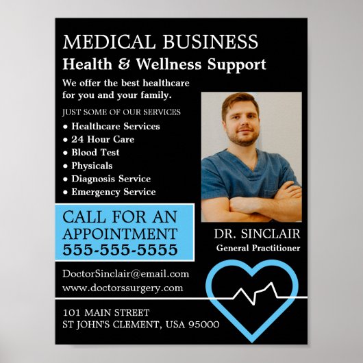 Heart Rate Monitor, General Practitioner, verpleeg Poster (Voorkant)