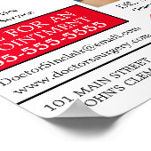 Heart Rate Monitor, General Practitioner, verpleeg Poster (Hoek)