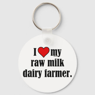 Heart Raw Milk Farmer Sleutelhanger
