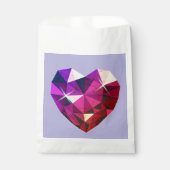 Heart Red and Purple Gemstone Bedankzakje (Voorkant)