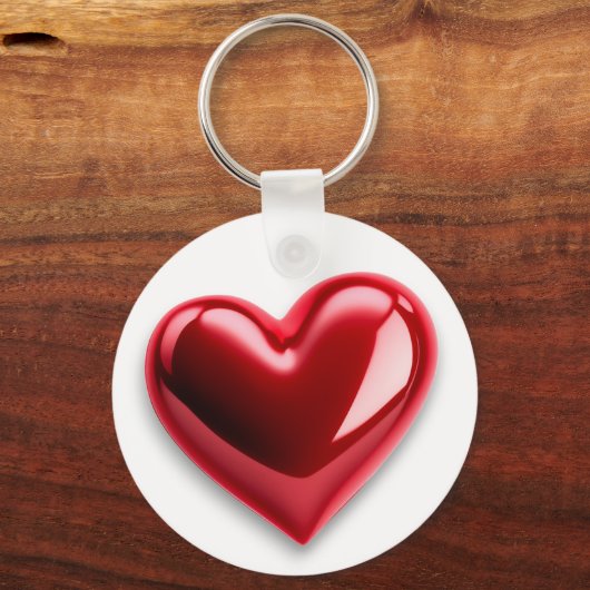 Heart Red Sleutelhanger (Achterkant)