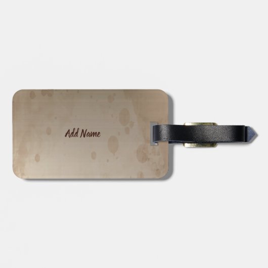 Heart Religieuze Aanmoediging, Grunge Bagagelabel (Achterkant horizontaal)