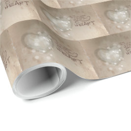 Heart Religieuze Aanmoediging, Grunge Cadeaupapier