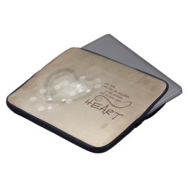 Heart Religieuze Aanmoediging, Grunge Laptop Sleeve