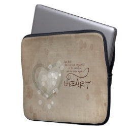 Heart Religieuze Aanmoediging, Grunge Laptop Sleeve