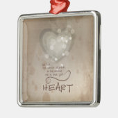 Heart Religieuze Aanmoediging, Grunge Metalen Ornament (Links)