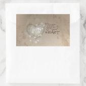 Heart Religieuze Aanmoediging, Grunge Rechthoekige Sticker (Tas)