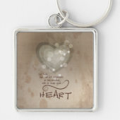Heart Religieuze Aanmoediging, Grunge Sleutelhanger (Voorkant)