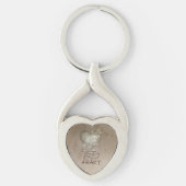 Heart Religieuze Aanmoediging, Grunge Sleutelhanger (Voorkant)