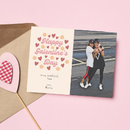 Heart Retro Happy Galentine's Day BestVriendelijke Briefkaart
