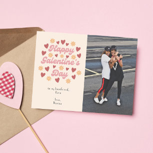 Heart Retro Happy Galentine's Day BestVriendelijke Briefkaart