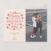 Heart Retro Happy Galentine's Day BestVriendelijke Briefkaart (Voorkant)