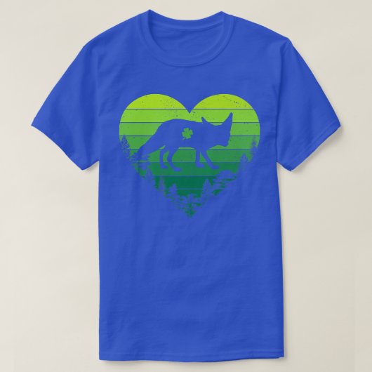 Heart Retro Shamrock Fennec St T-shirt (Design voorkant)