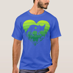 Heart Retro Shamrock Fennec St T-shirt