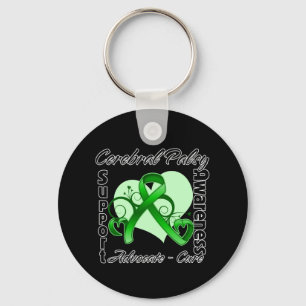 Heart Ribbon - Bewustmaking van de kroon Sleutelhanger