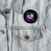 Heart Ribbon - Epilepsy Bewustheid Ronde Button 5,7 Cm (In situ)