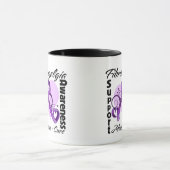 Heart Ribbon - Fibromyalgie Bewustheid Mok (Midden)