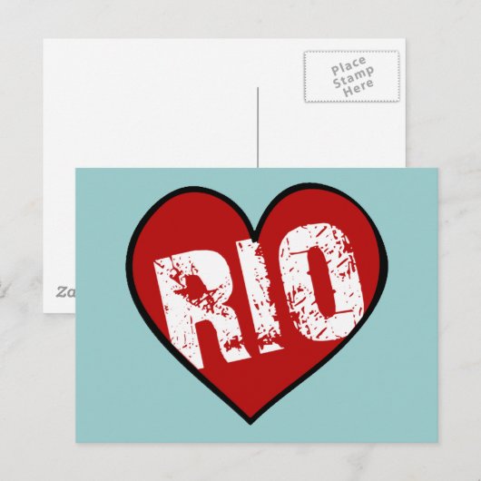 HEART RIO BRIEFKAART (Voorkant / Achterkant)