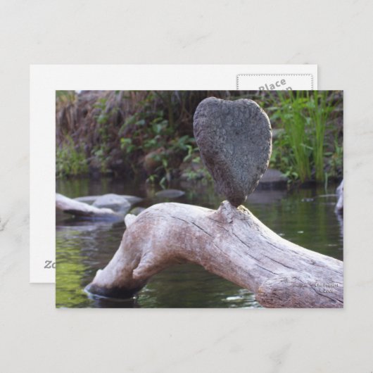 Heart Rock Briefkaart (Voorkant / Achterkant)