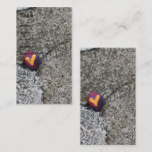 Heart Rock en Fossil Rock Visitekaartje (Voorkant / Achterkant)