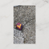 Heart Rock en Fossil Rock Visitekaartje (Achterkant)