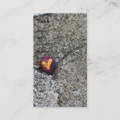 Heart Rock en Fossil Rock Visitekaartje (Voorkant)