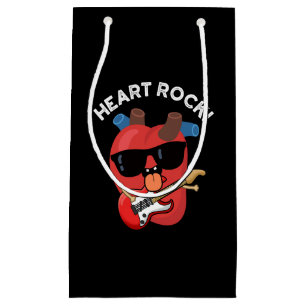 Heart Rock Grappige Muziek Pun Dark BG Klein Cadeauzakje