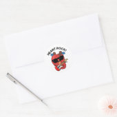 Heart Rock Grappige muziek woordspeling Ronde Sticker (Envelop)
