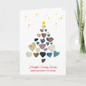 Heart Rocks Heartfelt Holiday Wishes Greeting Kaart (Voorkant)