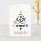 Heart Rocks Heartfelt Holiday Wishes Greeting Kaart (Gele Bloem)