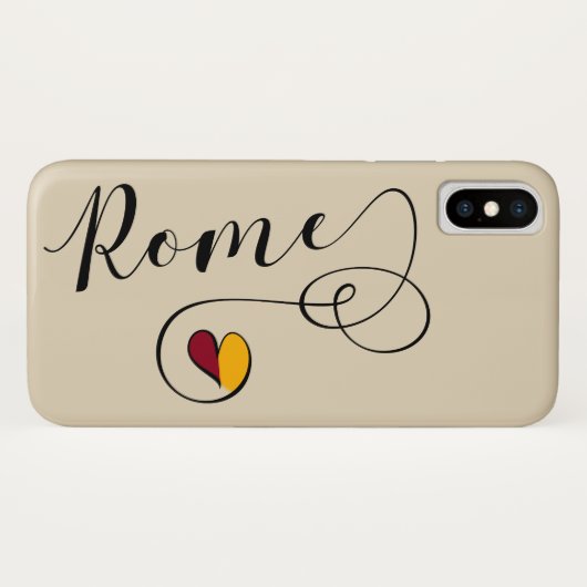 Heart Rome Mobile Phone Case, Italië Case-Mate iPhone Case (Achterkant (horizontaal))