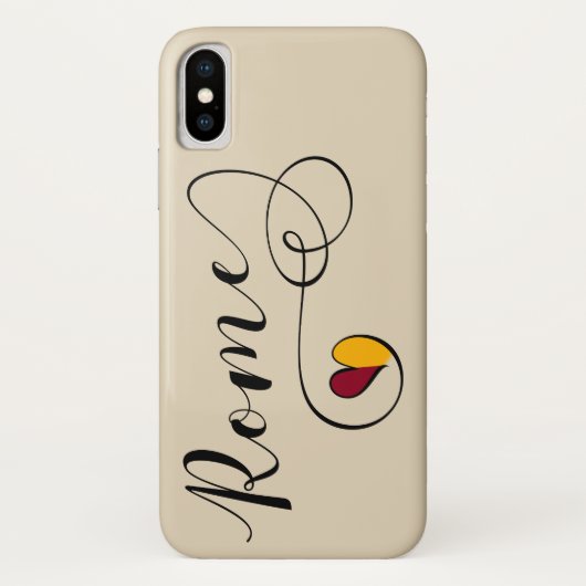 Heart Rome Mobile Phone Case, Italië Case-Mate iPhone Case (Achterkant)