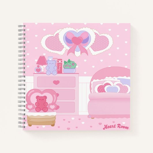 Heart Room Spiral notebook Notitieboek (Voorkant)