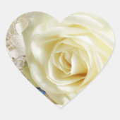 Heart Roos Wedding Stickers (Voorkant)