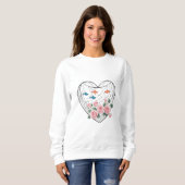 Heart Roses Fishing Sweatshirt (Voorkant volledig)
