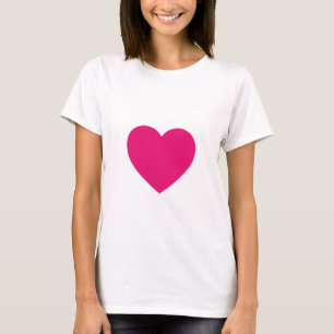 Heart roze gebreide teelrok t-shirt