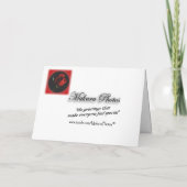 Heart & Rozen Invitation - elke gelegenheid aanpas (Achterkant)