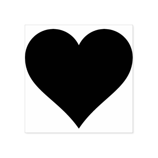 Heart Rubber Stamp Rubberstempel (Afrduk)