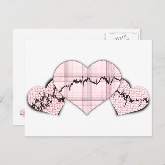 Heart samen briefkaart (Voorkant / Achterkant)